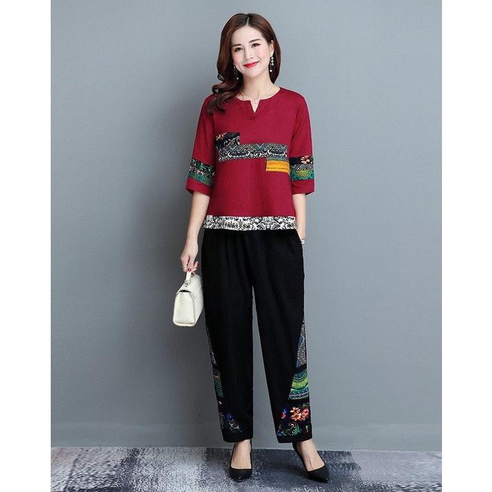 Set đồ nữ mặc nhà dáng suông thoải mái tôn dáng siêu đẹp