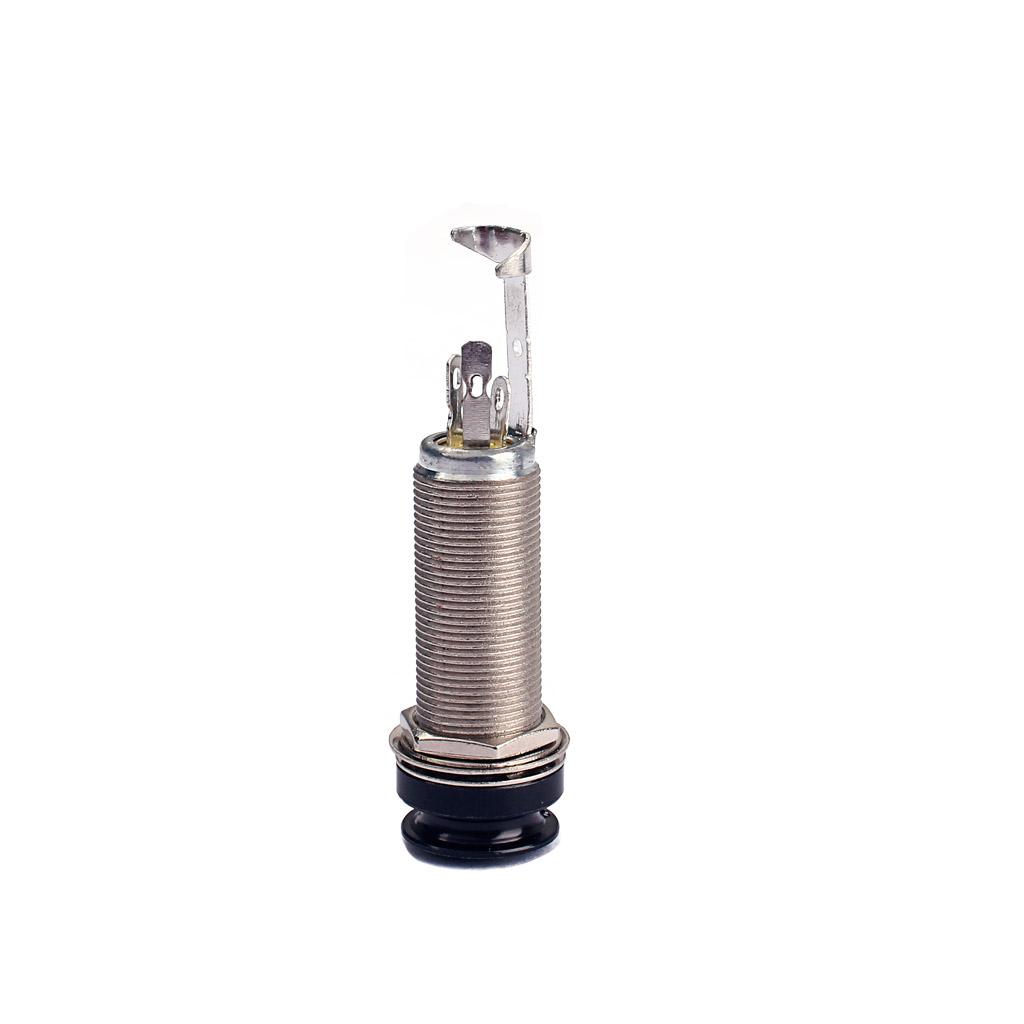 6.35mm 1/4'' Bass Guitar End Pin Stereo Output Plug for Acoustic Guitar