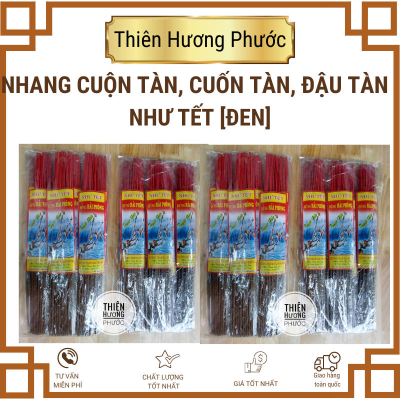 Nhang cuốn tàn Như Tết 40cm (thẻ)