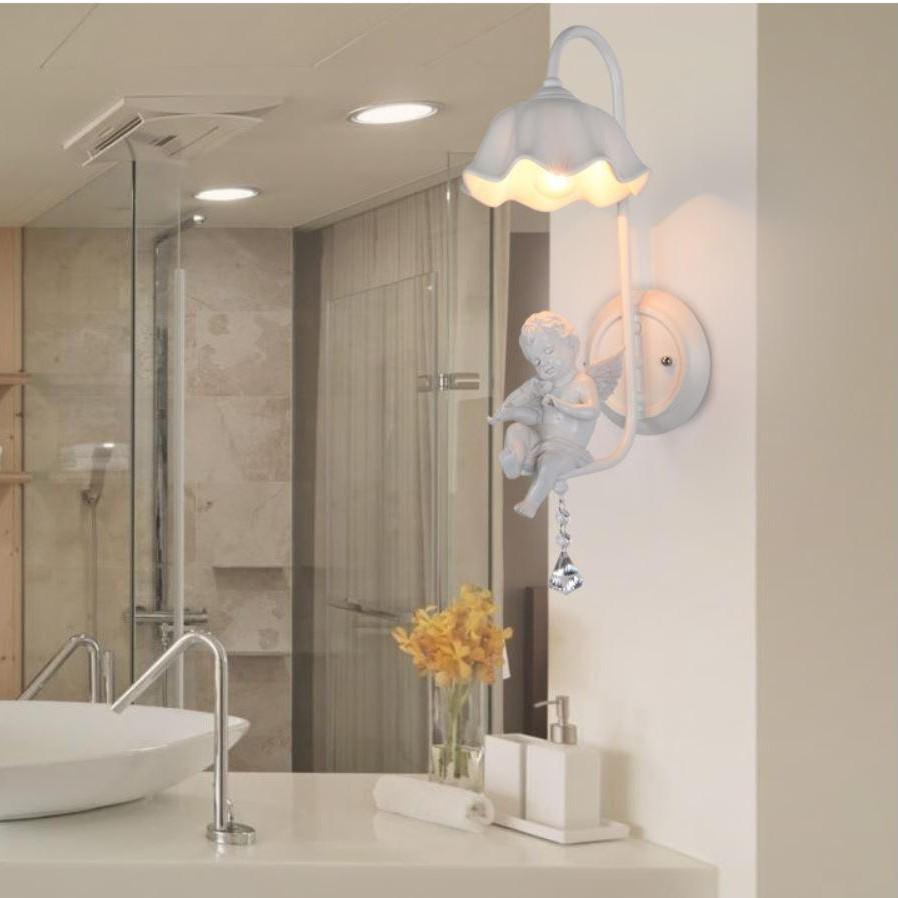 Đèn gắn tường thiên thần đẹp mê hồn ROSSE tạo điểm nhấn mạnh mẽ cho không gian nội thất của bạn - tặng kèm bóng LED