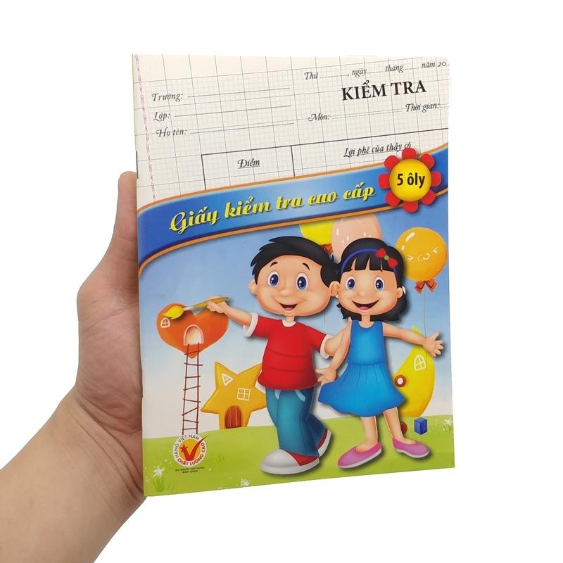 Bộ 3 Giấy Kiểm Tra Cao Cấp 5 Ôly- Cnclc Đl 80 (Đóng Cuốn)