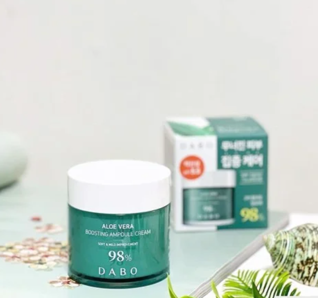 KEM DƯỠNG LÔ HỘI DƯỠNG ẨM CHUYÊN SÂU SIÊU DƯỠNG CHẤT CÂN BẰNG TỰ NHIÊN PH 5.5- DABO ALOE VERA BOOSTING AMPOULE CREAM