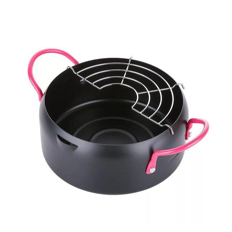 Nồi Chiên Lòng Sâu Kèm Khay Lưới Hứng Dáo Dầu 18cm