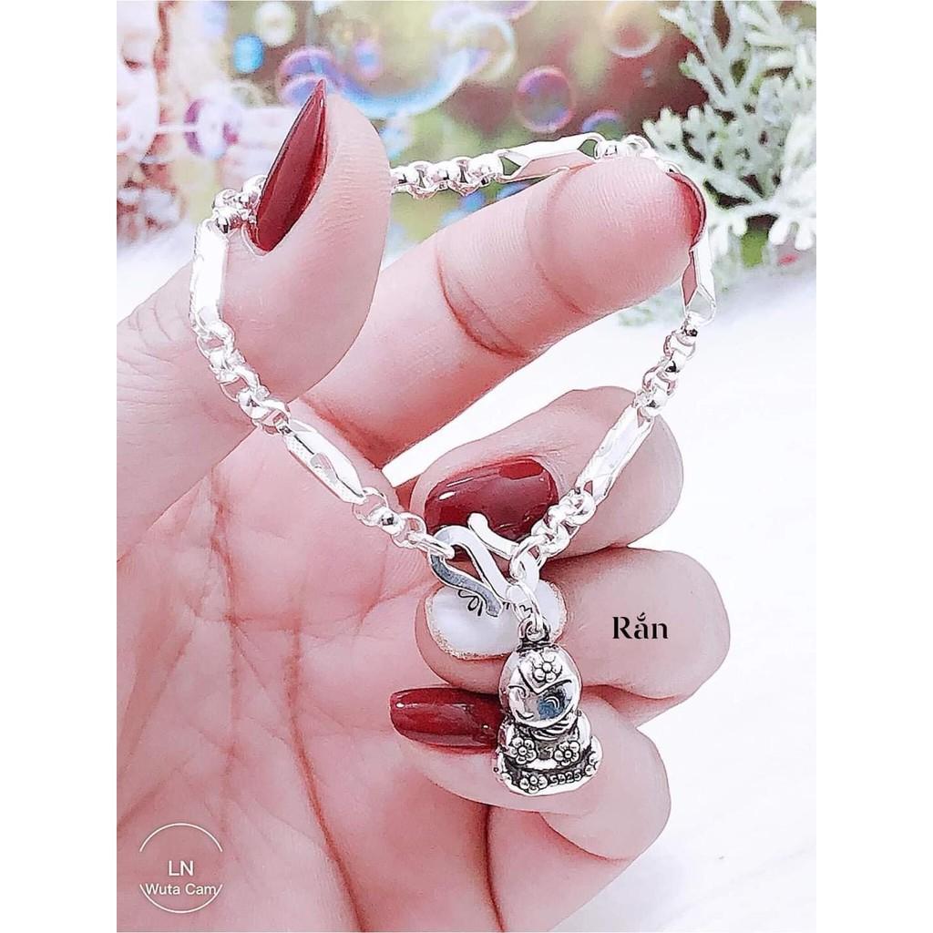 Lắc tay 12 con ráp bạc ta. Cho bé