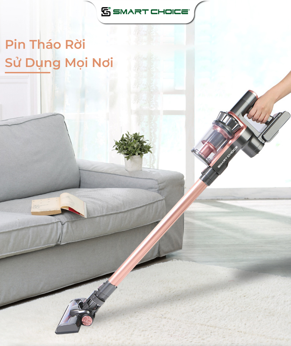 Máy Hút Bụi SMARTCHOICE SCG-HB001 Cầm Tay Đa Năng Công Suất 130W Lực Hút Mạnh, BH 18 Tháng - Hàng Chính Hãng