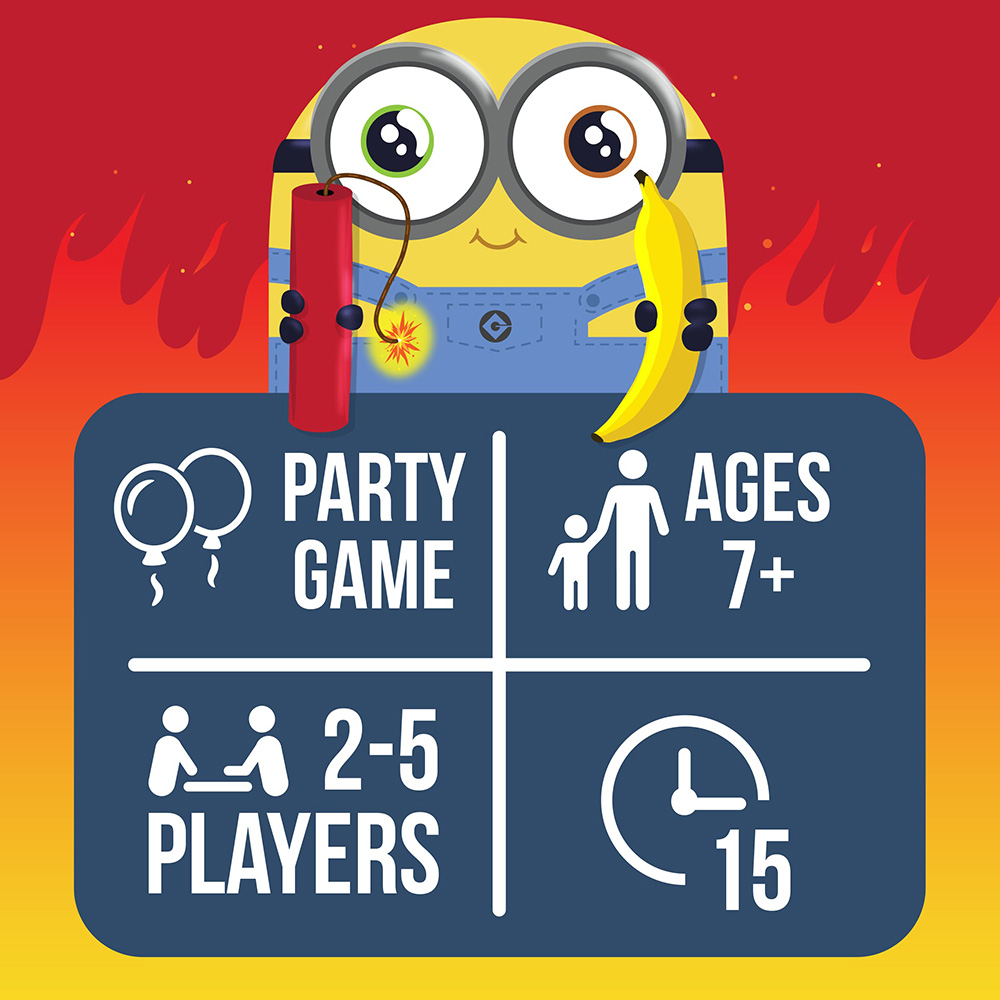 Bộ bài Board Game Exploding Minions phiên bản mèo nổ đặc biệt của Minions sáng tạo