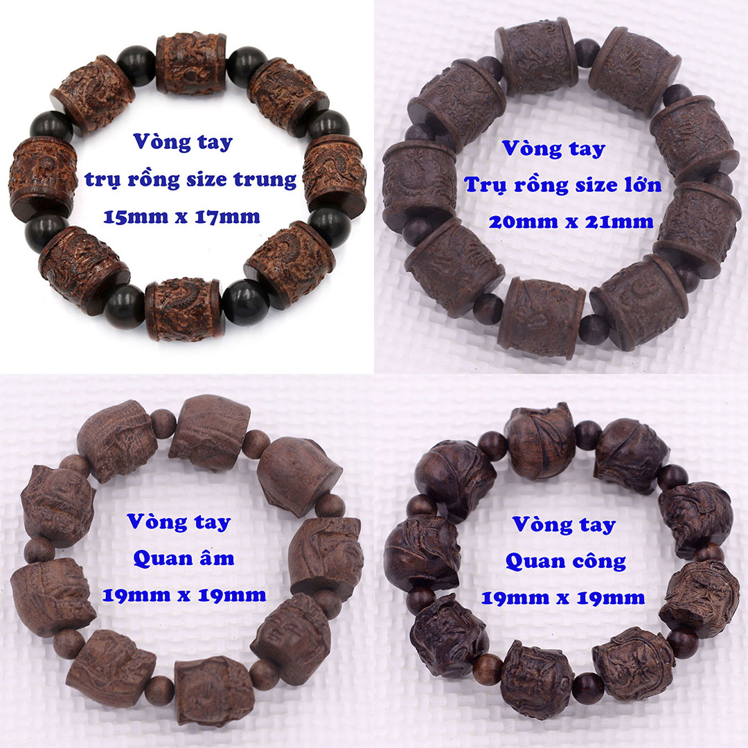 Vòng chuỗi đeo tay gỗ đàn hương tím 18 ly (size lớn), vòng tay phong thuỷ, vòng tay chuỗi hạt