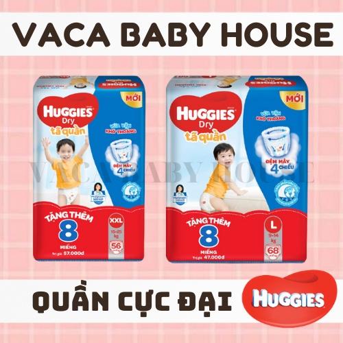 Tã quần Huggies Pant Super Jumbo M74/L68/XL62/XXL56