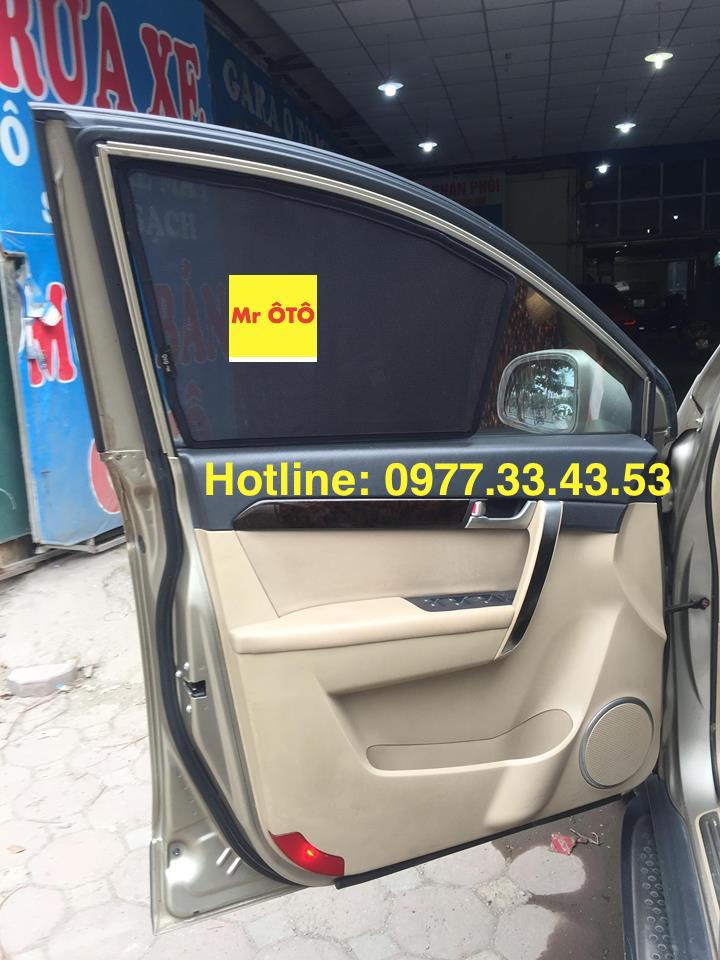 Rèm Che Nắng Xe Chevrolet Captiva 2006-2015 Vải dày dặn, chống nắng tuyệt đối, dễ dàng lắp đặt, vừa khít 100% Hàng Loại 1 Mr Ô Tô, gắn đế nhựa