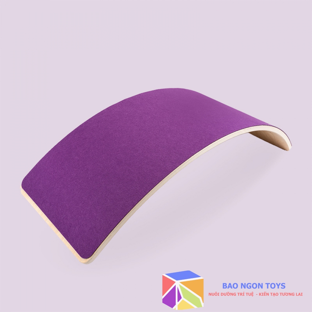 VÁN CONG CÂN BẰNG GỖ, BẬP BÊNH TRONG NHÀ, ĐỒ CHƠI VẬN ĐỘNG THỂ CHẤT, TẬP YOGA DÀNH CHO TRẺ EM, TẶNG KÈM THẢM - DG145