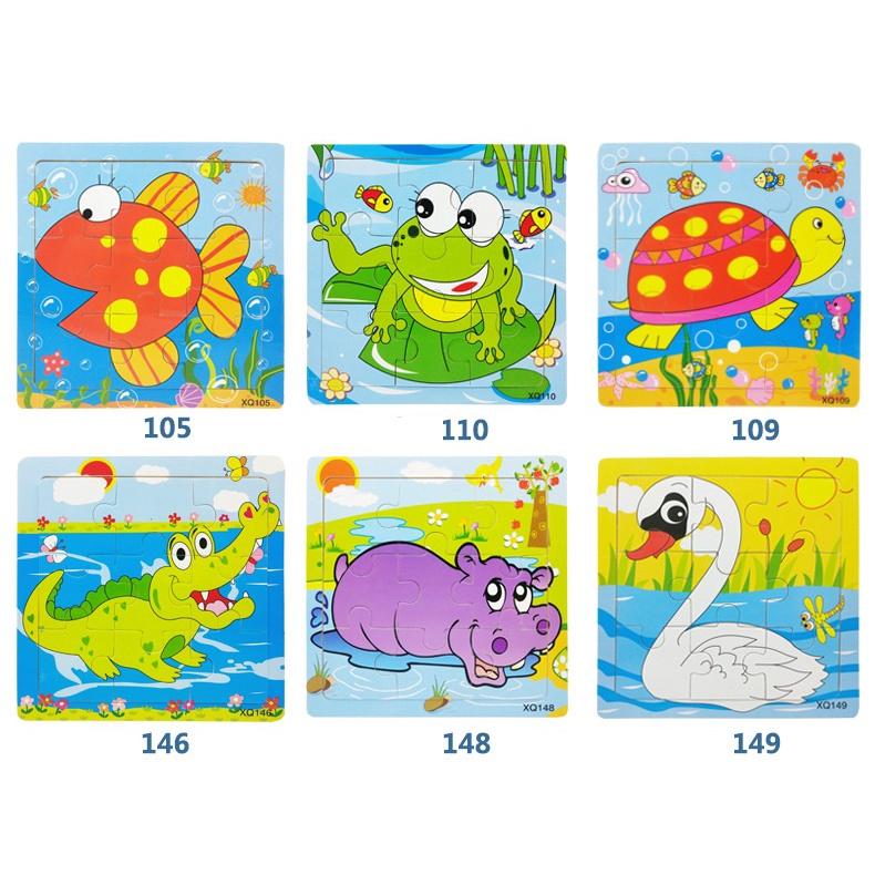 Đồ chơi tranh ghép hình gỗ puzzle - Bộ ghép hình - Tranh xếp hình