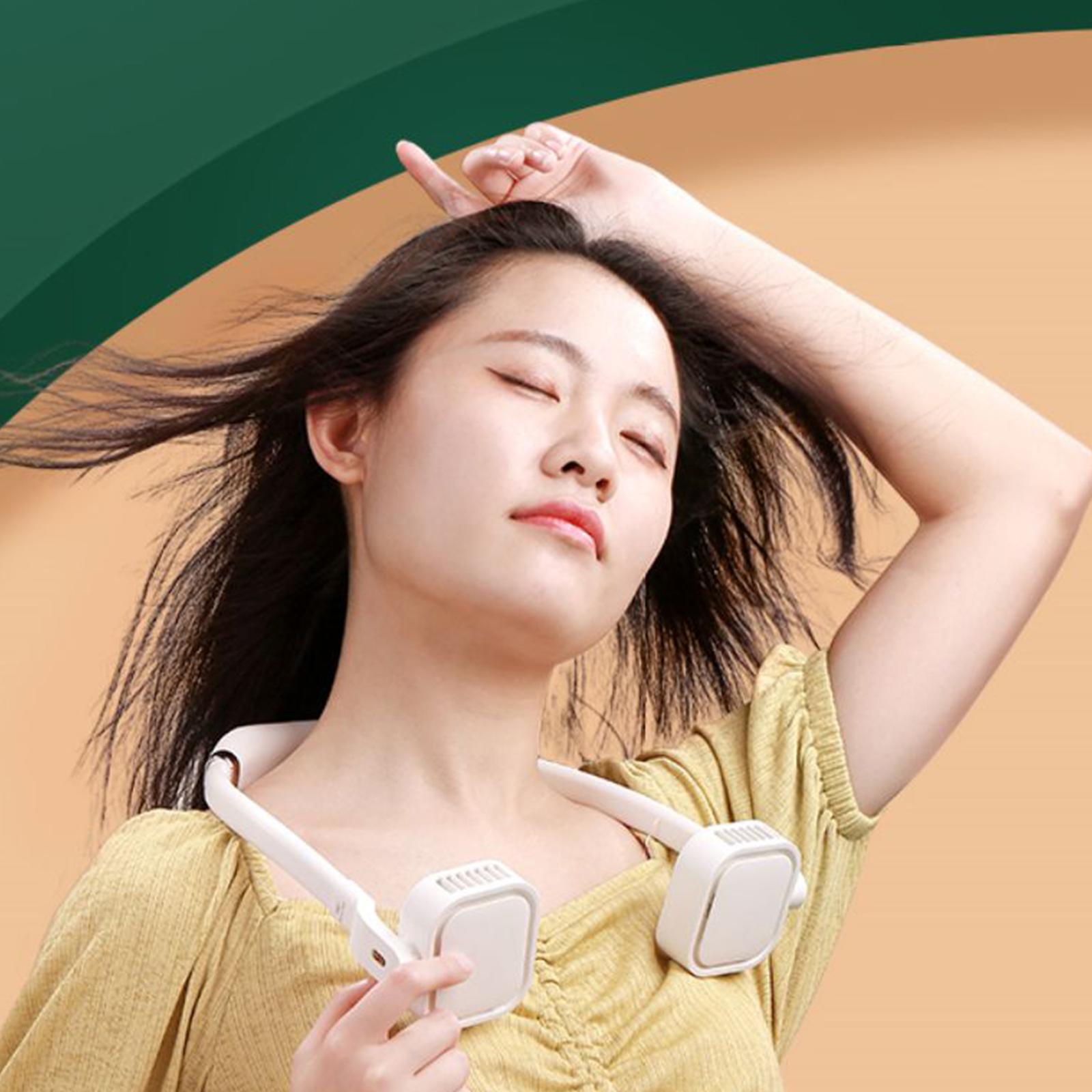 Lazy Hanging Neck Fan Rotatable Sports Usb Silent for Outdoor