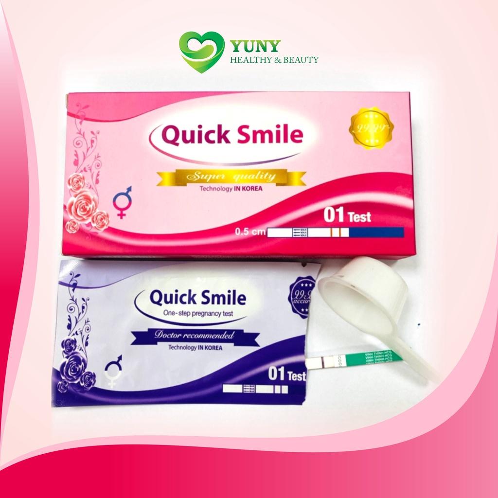 Que Thử Thai Quick Smile Hàn Quốc, Phát Hiện Thai Sau 7 ngày QH