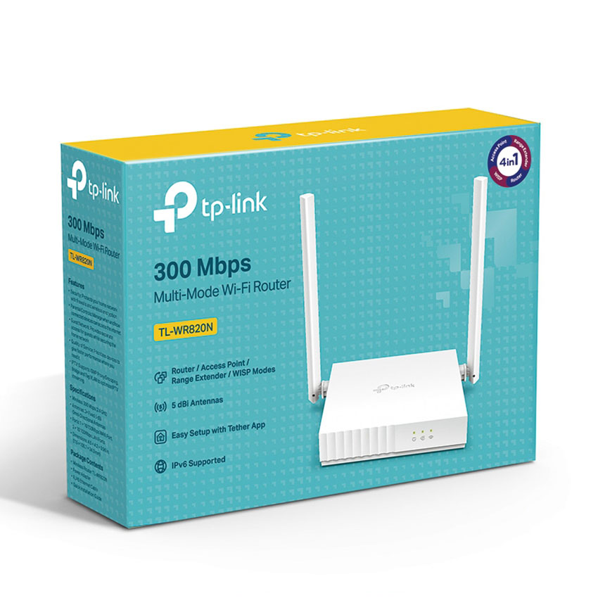 BỘ PHÁT WIFI TP-LINK TL-WR820N WIRELESS N300MBPS-hàng chính hãng