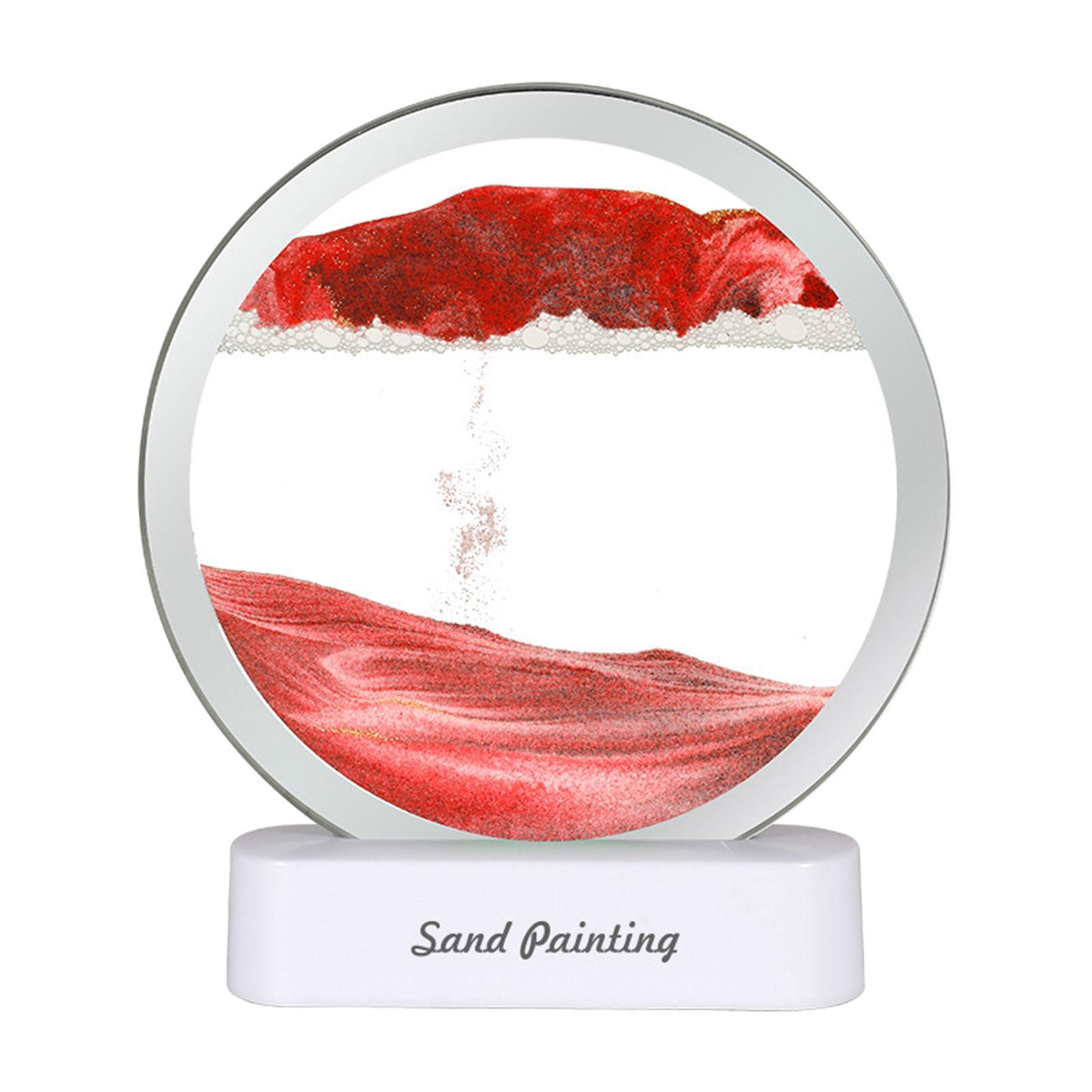 Art Picture Night Light Quicksand Painting Table Lamp for Home Decor