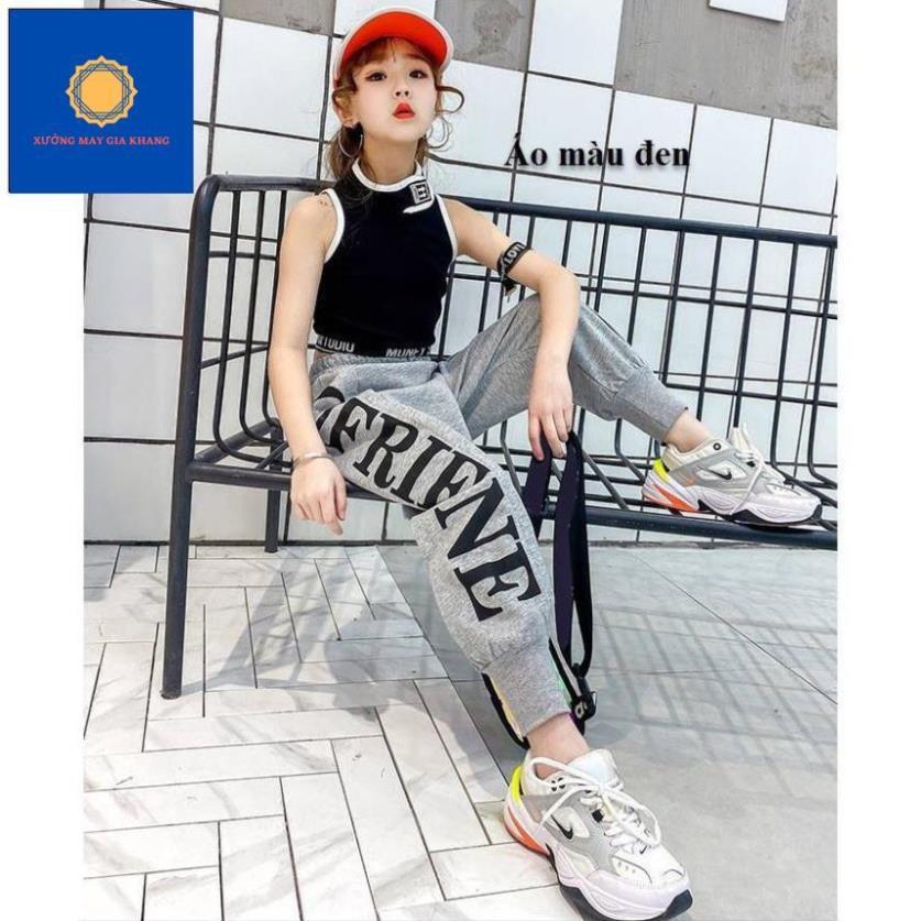 Áo thun bé gái, kiểu sport body ôm, lửng ba lỗ, phong cách thể thao - Xưởng may - Gia Khang