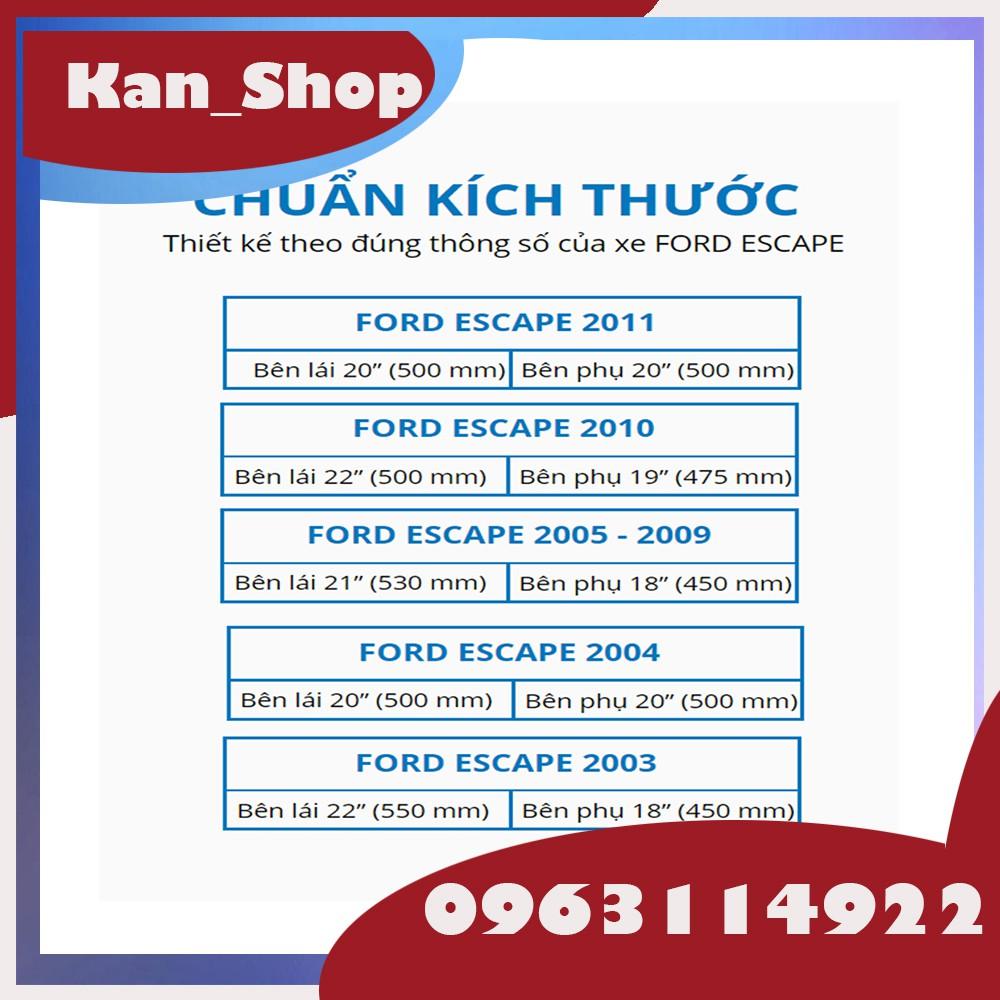 Gạt Mưa Silicone Dành Cho Xe Ford Escape