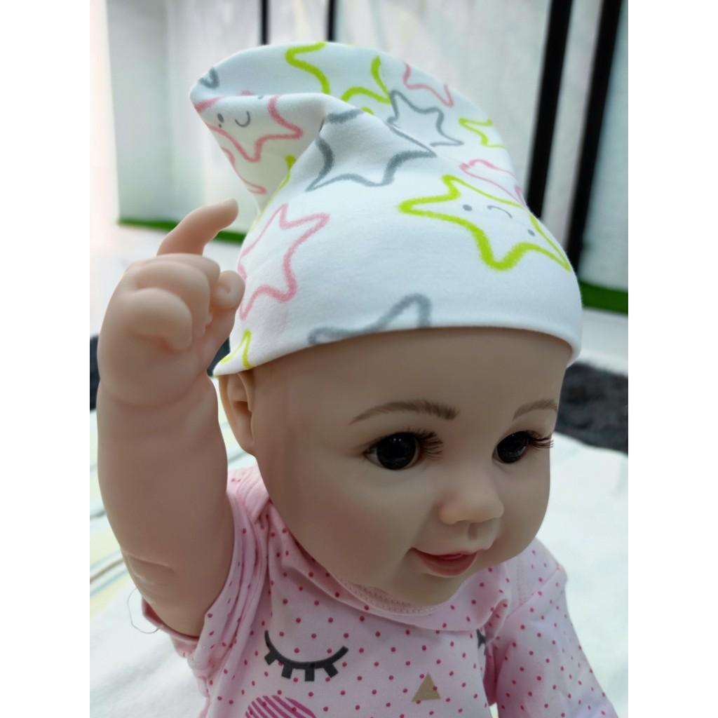 Nón em bé, nón hình ngôi sao 85200, chât liệu cotton 100% , thương hiệu Aiueo Nhật Bản.