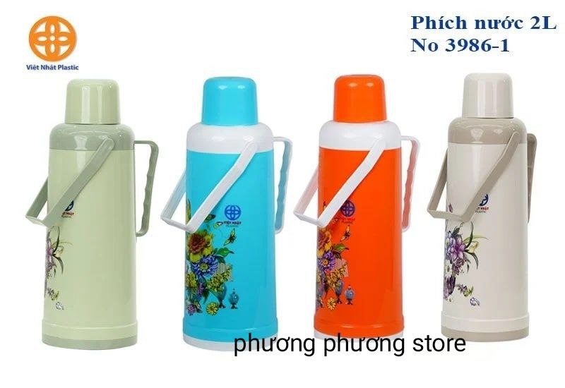 PHÍCH BÌNH ĐỰNG NƯỚC SÔI NƯỚC NÓNG 24H - 48H PHÍCH RUỘT THỦY TINH CAO CẤP High Quality glass MH 3988/39986-1