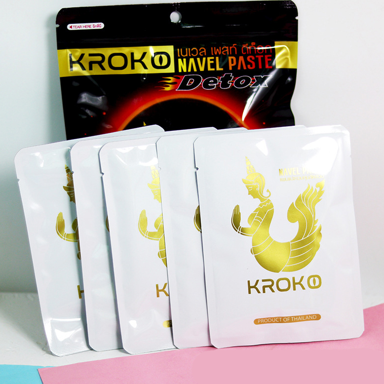 Miếng dán tan mỡ bụng Kroko Navel Paste Detox Thái Lan Túi 5 miếng