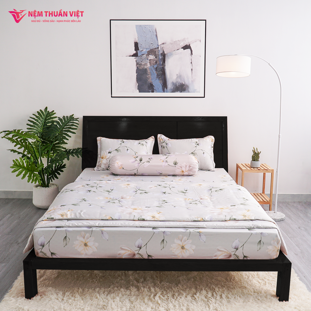 Chăn Mền Tencel Thuần Việt Cao Cấp - Xám TC24 - Kích Thước 180x200