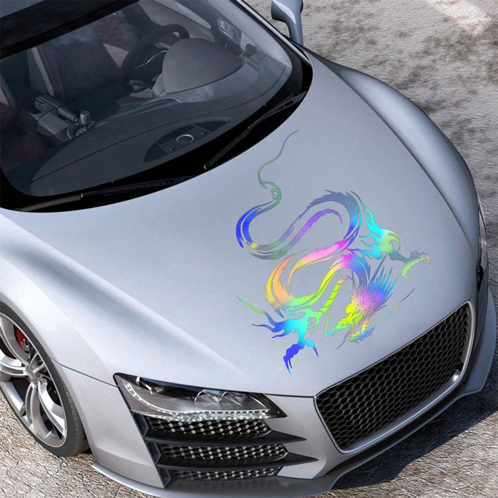 Dragon Graphic Car Hood Sticker Self-Adhesive Vinyl Roof Scratch Decals