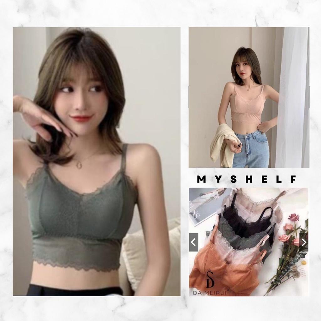 M186. Áo bra ren DAMILEI , bra bralette đệm mỏng dáng croptop siêu hot (có sẵn - miễn ship)