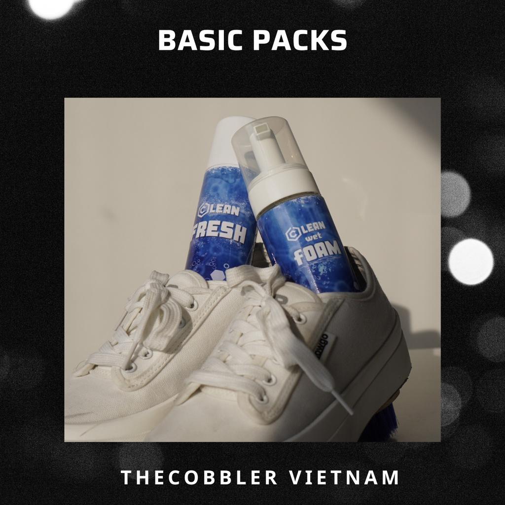Bộ combo Vệ Sinh & Khửi mùi Giày Dép Sneaker Thecobbler Kèm Bàn Chải Và Khăn Cao Cấp* Tặng kèm túi vải Canva