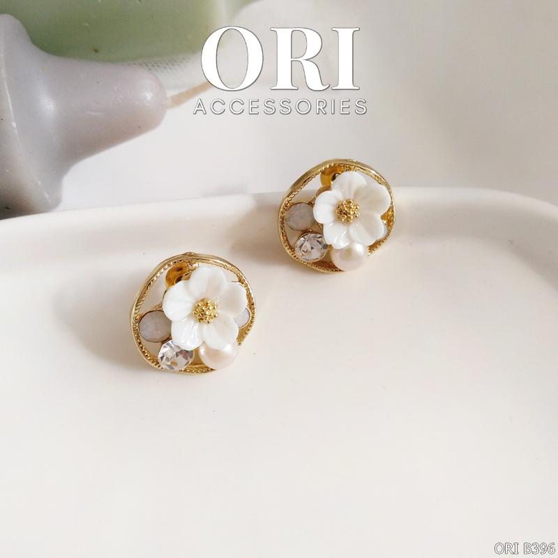 Khuyên tai nữ bông hoa đính đá Daisy xinh xắn thời trang ORI B396