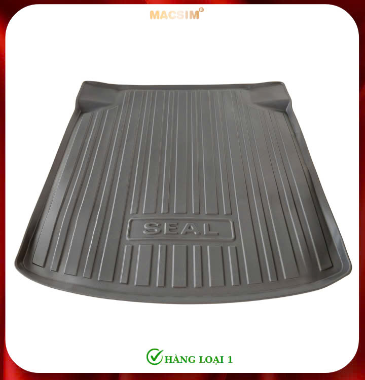 Thảm lót cốp xe ô tô BYD SEAL 2024+(cốp sau) Nhãn hiệu Macsim chất liệu nhựa TPE cao cấp màu đen