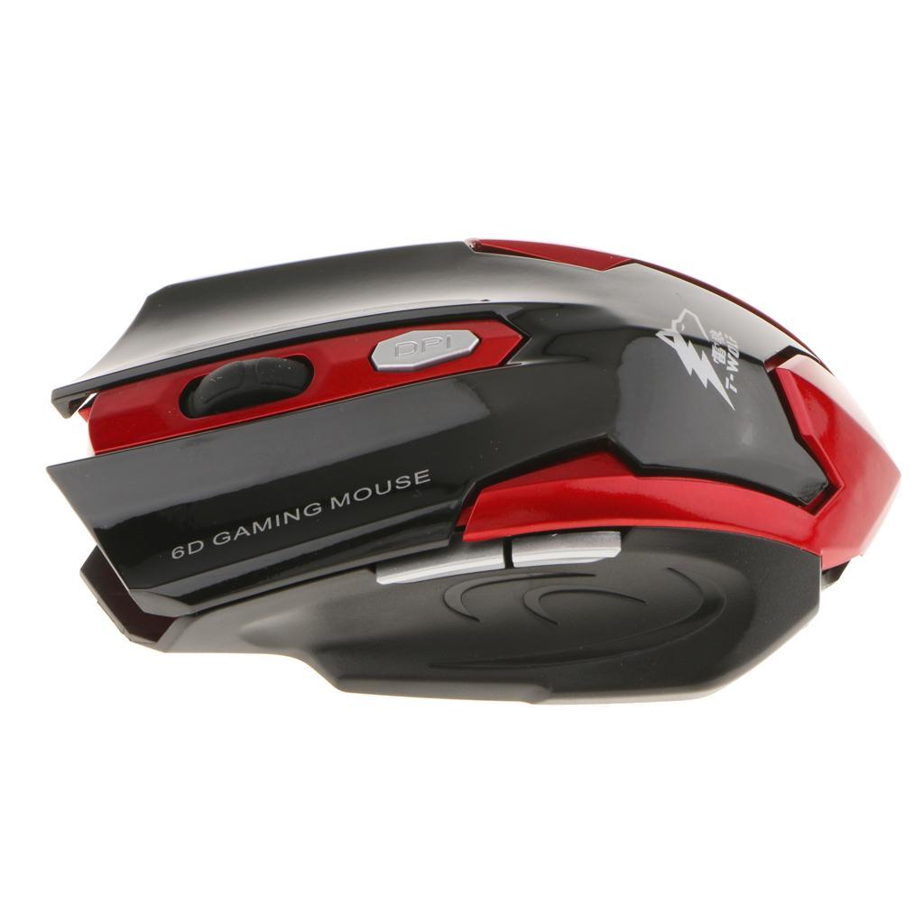 2.4G Wireless Mouse Optical Mice Adjustable DPI 6 Keys for Laptop PC