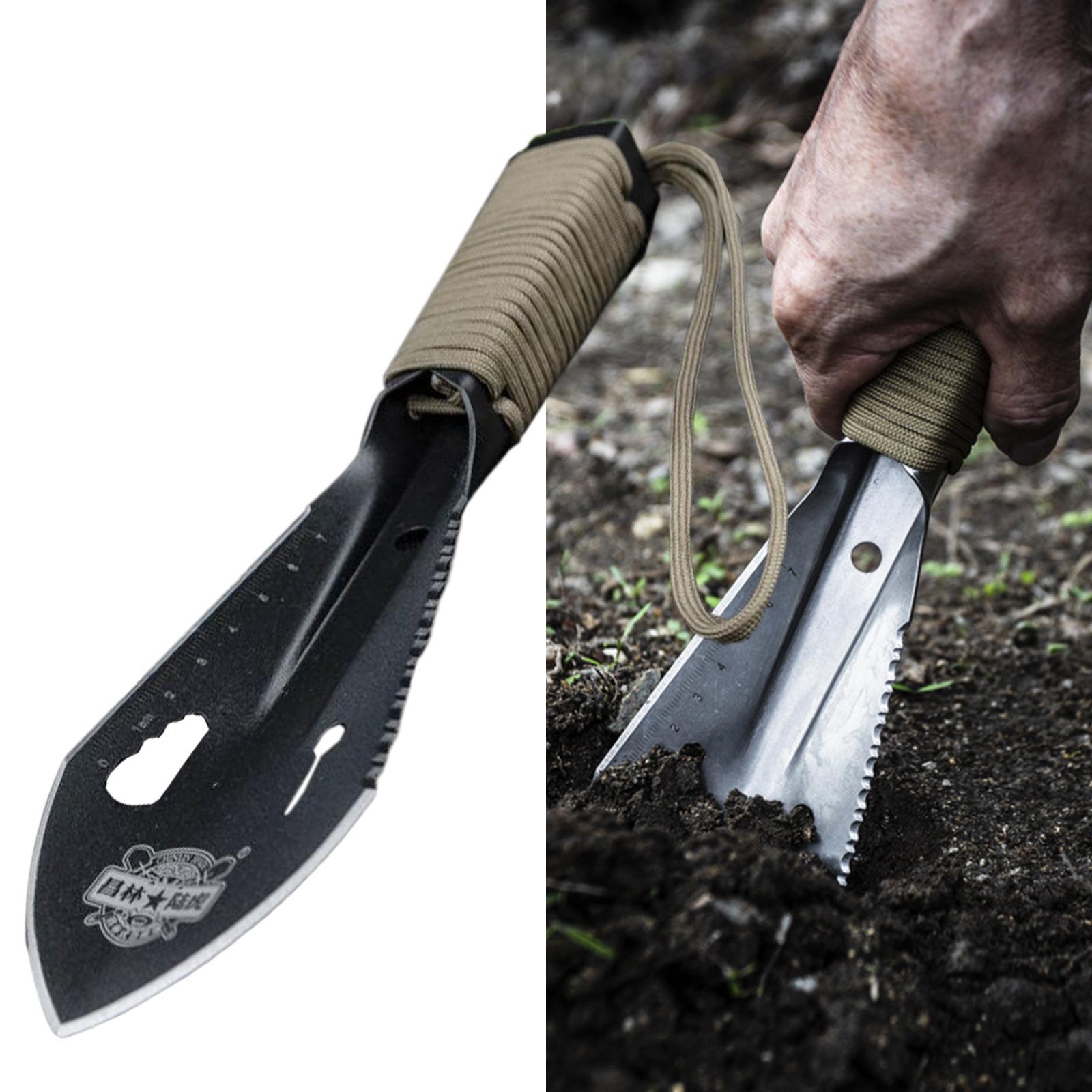 Backpacking Shovel, Camping Hand Trowel, Lightweight Hiking Shovel, Small Multitool for Digging, Gardening, Survival and Outdoor