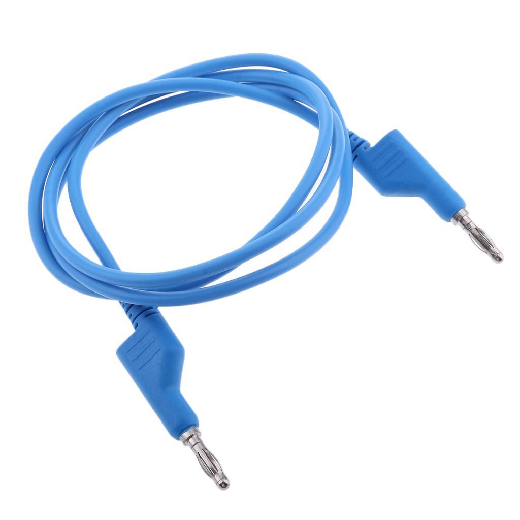 Silicone Test Lead 4mm Banana Plug Male Stackable to Banana Plug 1m Red