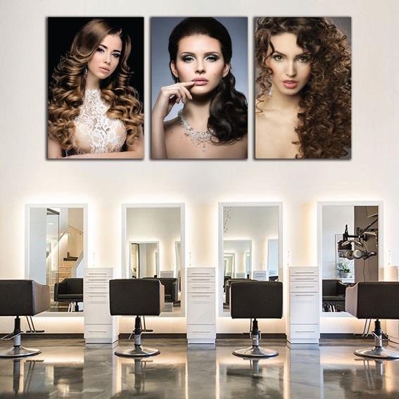 Combo tranh spa, tranh salon tóc, hair spa