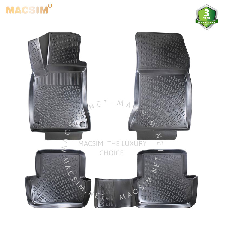 Thảm lót sàn ô tô nhựa TPU Silicon Mercedes CLA 2013-2019 first generation Nhãn hiệu Macsim