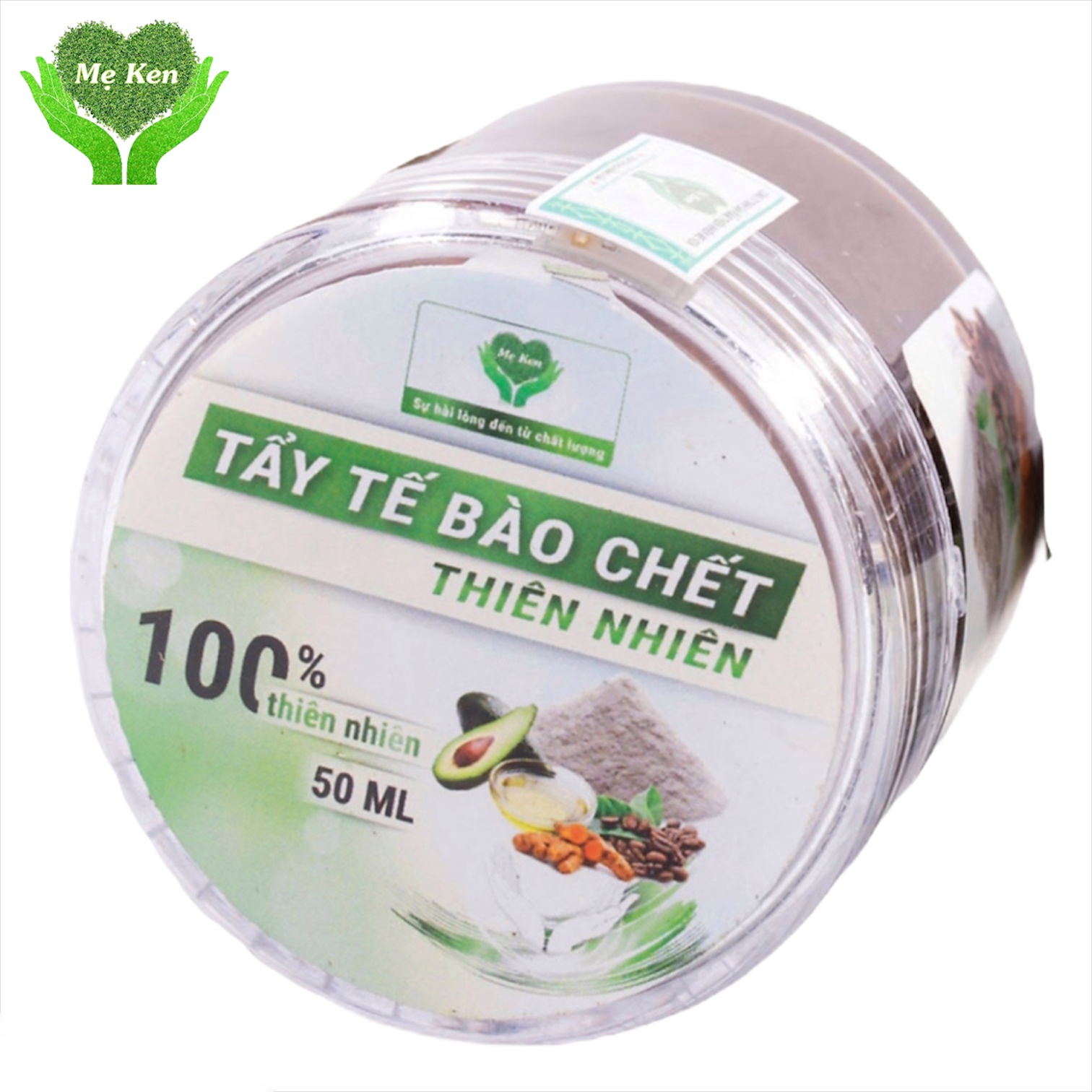 TẨY TẾ BÀO CHẾT MẶT THIÊN NHIÊN MẸ KEN hủ 50ML- tẩy tế bào chết mặt, sạch mụn cám, sạch da chết