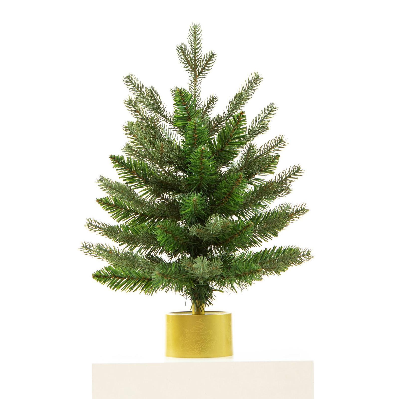 Mini Christmas Tree with Lights Centerpiece Flocked Christmas Tree for Desk Table Top