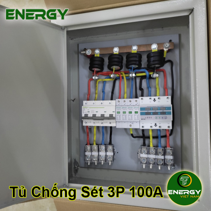 Tủ Điện Chống Sét Lan Truyền 3 Pha 100A 380VAC - Thiết Bị Điện