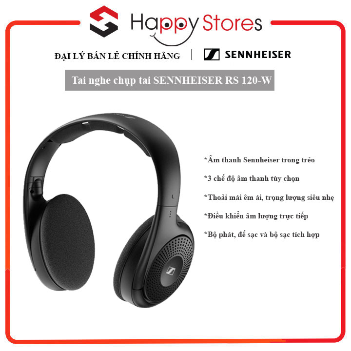 Tai nghe SENNHEISER RS 120-W - HÀNG CHÍNH HÃNG