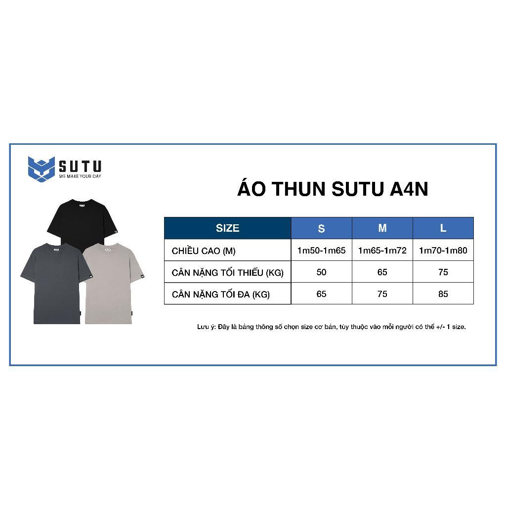 Áo Thun Unisex Trơn SUTU BRAND Streatwear Form Dày Dặn Cotton 4 Chiều Cao Cấp In Rõ Nét Vải Mát Phù Hợp Mọi Mùa | A4NDES