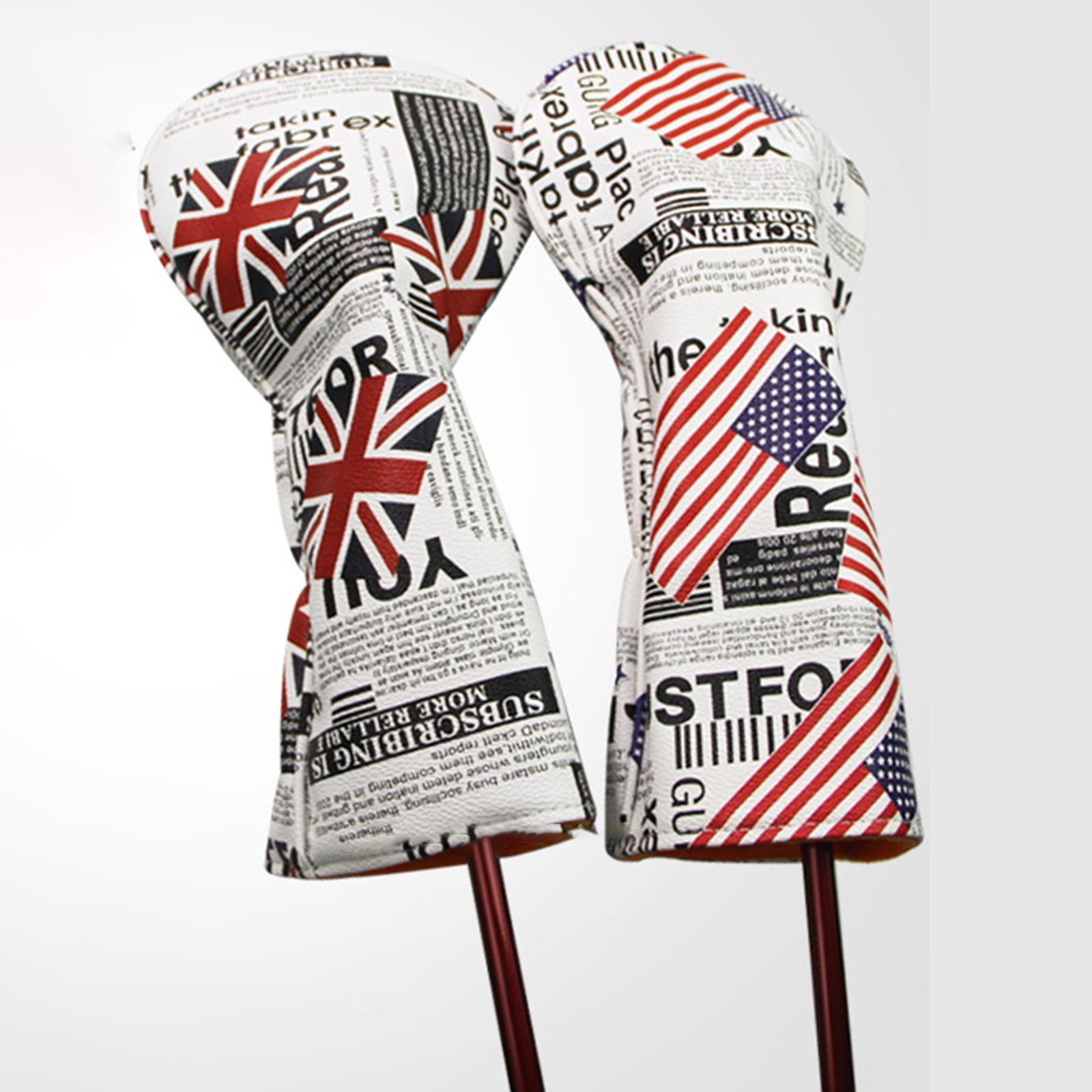 Golf Club Head Cover Driver Fairway Wood Hybrid Headcovers Protector Guard Stars