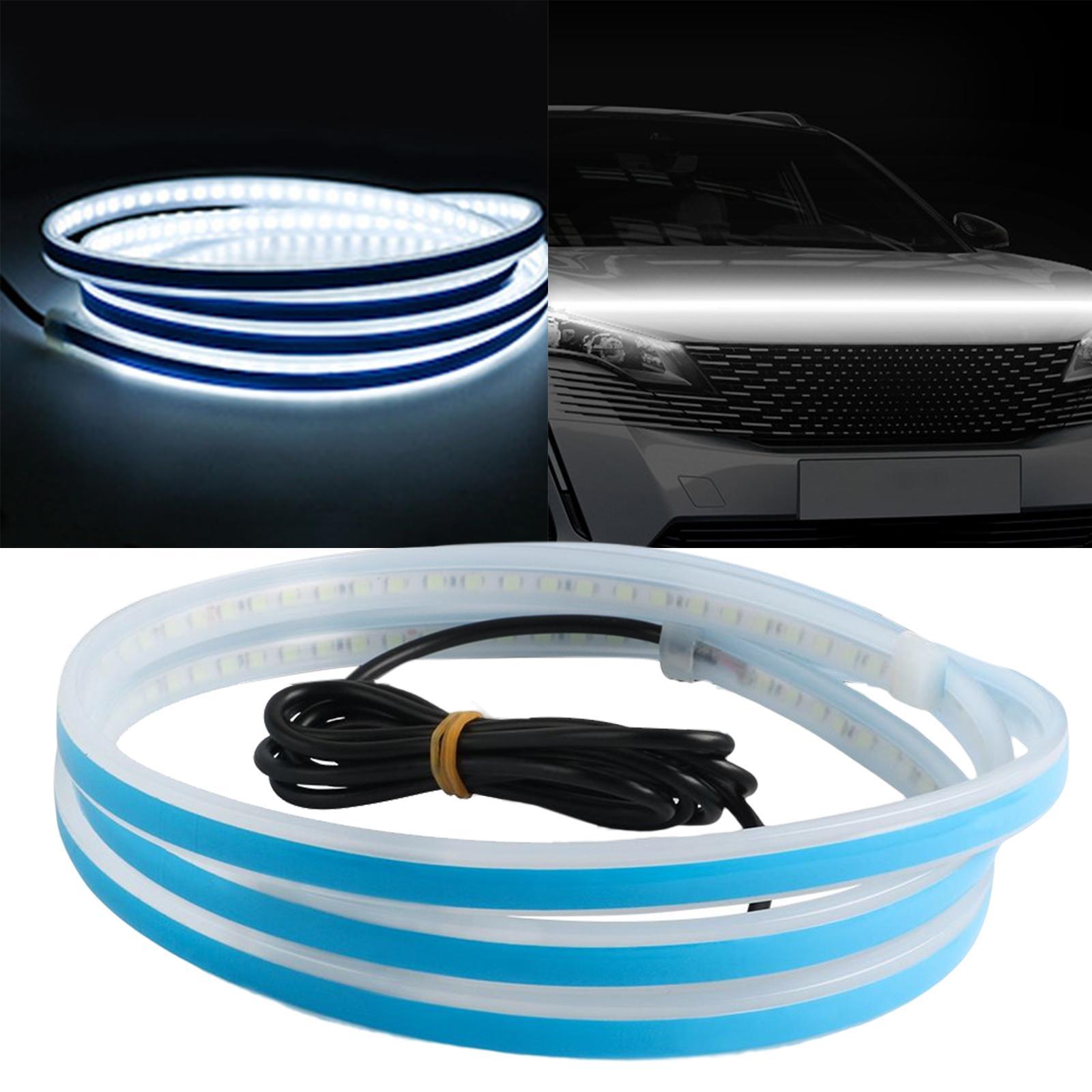 Car Hood Strip Light, Daytime Running Light Exterior Car Engine Cover Decoration for Car SUV