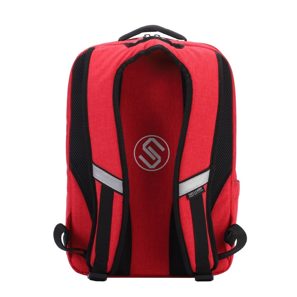 Balo laptop Simplecarry E-City 2 - Red