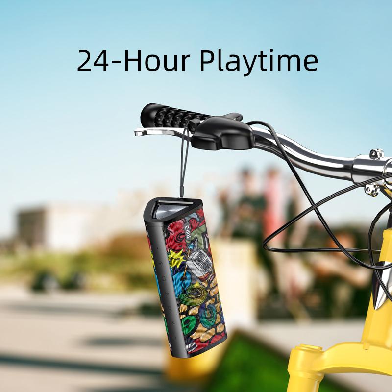 Mifa A10 loa bluetooth di động 360 ° âm thanh âm thanh 20W IPX7 Waterproof Wireless Bluetooth 5.0 Loa Thời gian chơi 24 giờ 24 giờ Color: Black-Graffiti