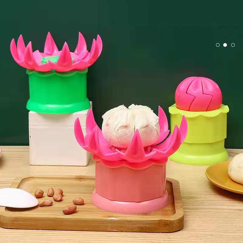 Khuôn Bánh Bao Tạo Hình Hoa Sen 8 Cánh Độc Đáo - Hàng Chính Hãng