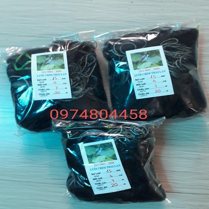 Lưới bẫy chim chào mào cao 7m dài 30m