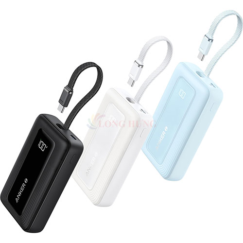 Sạc dự phòng Anker Zolo Power Bank 1USB 1Type-C 30W 10000mAh A1688 - Hàng chính hãng