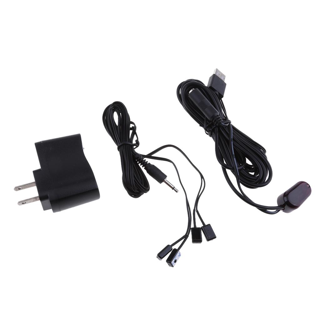 US IR Infrared Remote Control Repeater 4 Transmitter 1 Receiver Cable Television Tool
