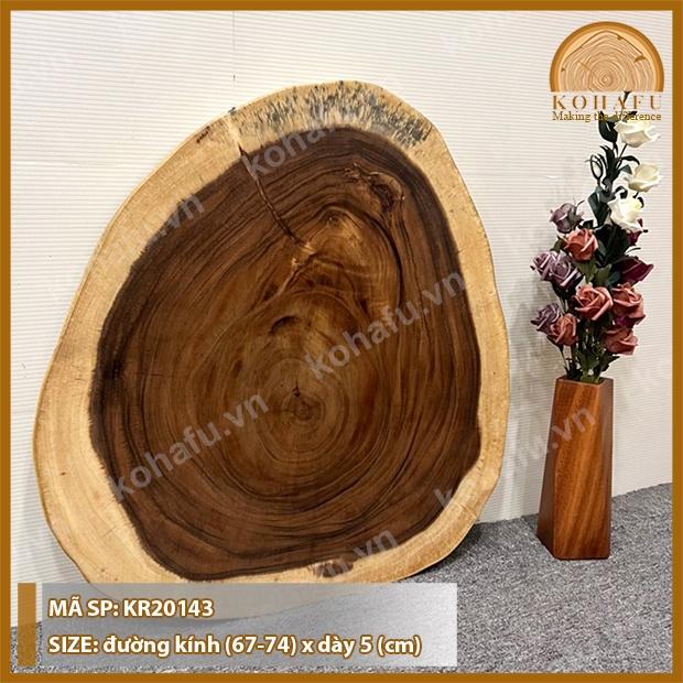 MẶT BÀN OVAL GỖ ME TÂY KR20143 - XEM NGAY