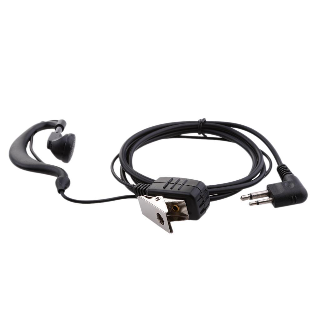 2 Pieces Ear Hook Earpiece Headset with PTT & Mic for CP040 GP300